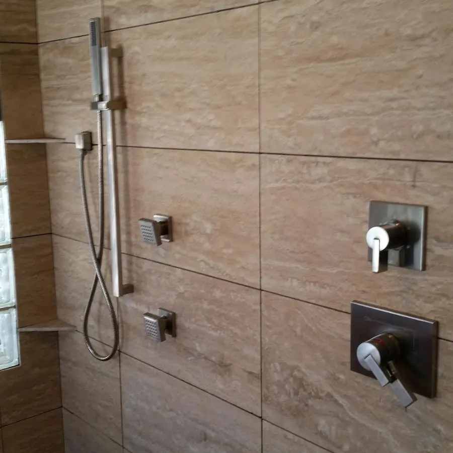 Shower fixture installation for Water Heater Replacement in Converse